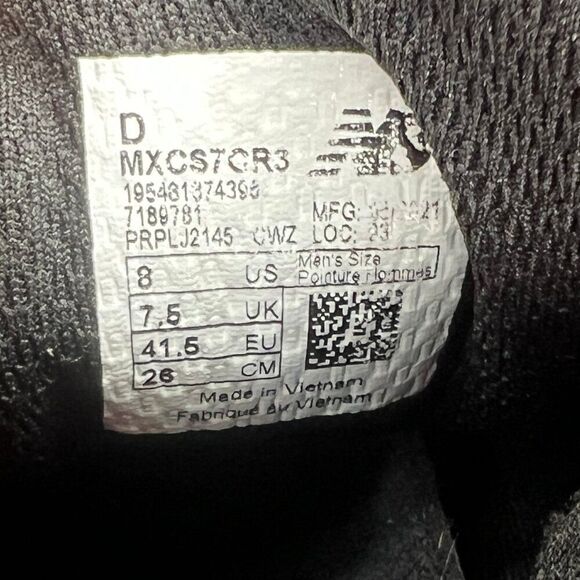 New Balance XC 7 v3 Track Spikes Men's 8 Black Orange Running Cross Country Shoe - Picture 12 of 12